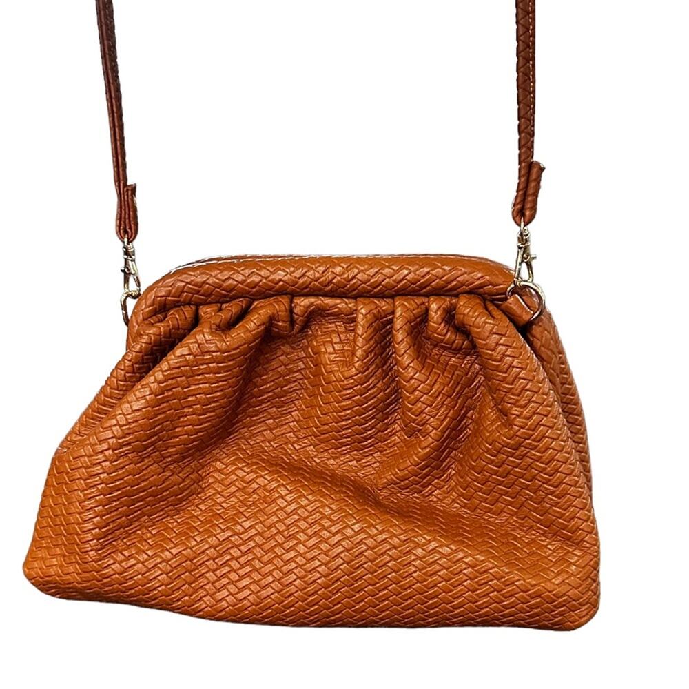 Urban expressions‎ woven cross body purse. Shoulder handbag. Burnt orange